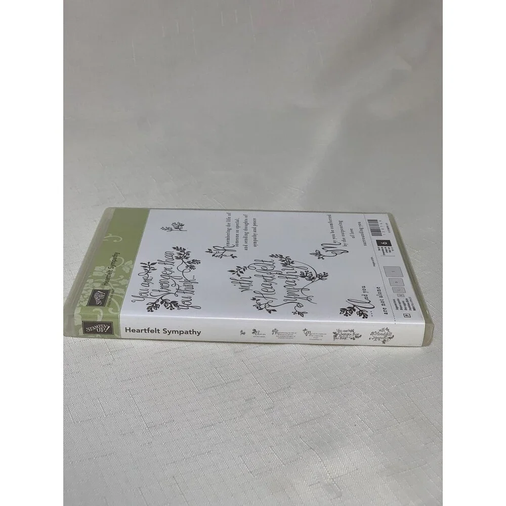 Stampin Up! Heartfelt Sympathy Cling Set Thinking Of You Get Well Card Craft Art